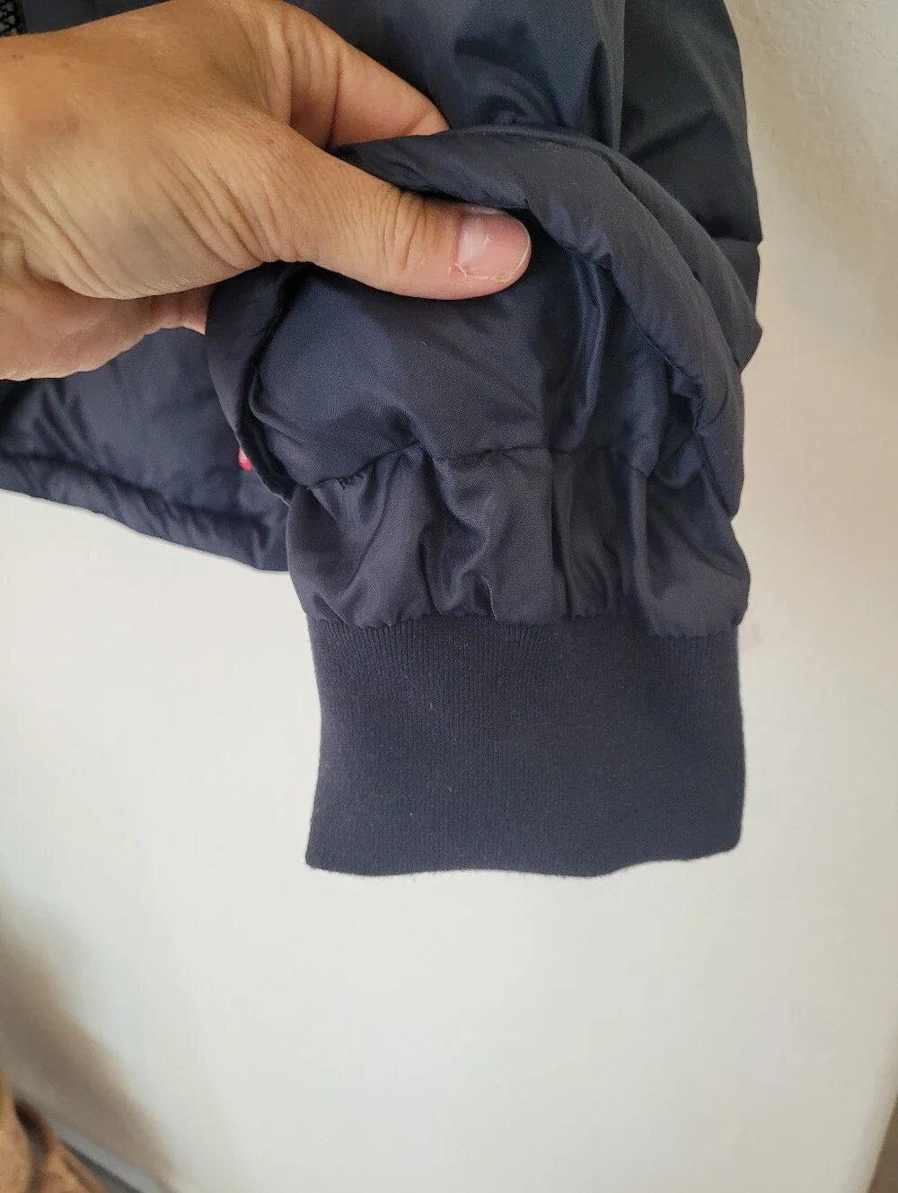 Levi's Navy Quilted Puffer Jacket with Badge